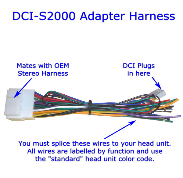 S2000 DCI Adapter Harness
