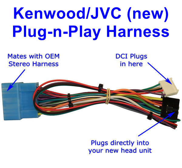 Kenwood - JVC (new) Plug-n-Play Adapter Harness